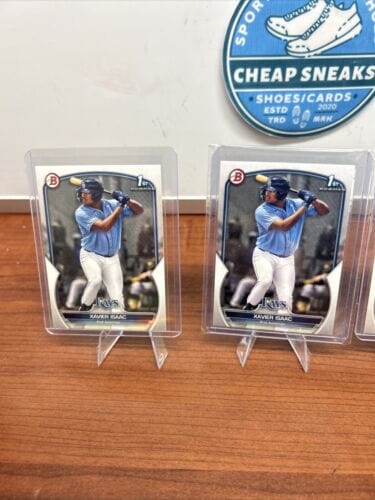Cheap Sneaks Footwear/Sports Cards Baseball Card Xavier Isaac 2023 Bowman 1st Prospect Base Card( X5) BP-145 Tampa Bay