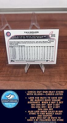 Cheap Sneaks Footwear/Sports Cards Baseball Card Yan Gomes 2022 Topps Update #US245 Chicago Cubs