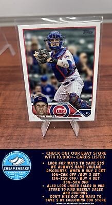 Cheap Sneaks Footwear/Sports Cards Baseball Card Yan Gomes 2023 Topps #569 Chicago Cubs