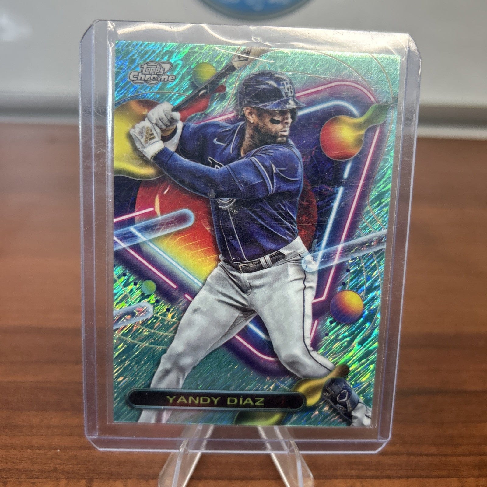 Cheap Sneaks Footwear/Sports Cards Baseball Card Yandy Diaz 2023 Topps Cosmic Chrome Aqua Equinox Refractor Tampa Bay S