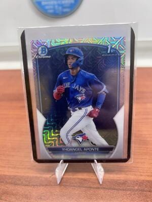 Cheap Sneaks Footwear/Sports Cards Baseball Card Yhoangel Aponte 2023 Bowman Chrome Prospects Mojo Refractors #BCP-110