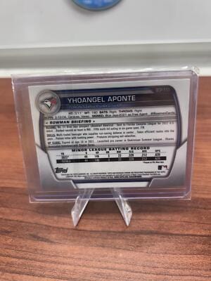 Cheap Sneaks Footwear/Sports Cards Baseball Card Yhoangel Aponte 2023 Bowman Prospects #BP-110 Toronto Blue Jays