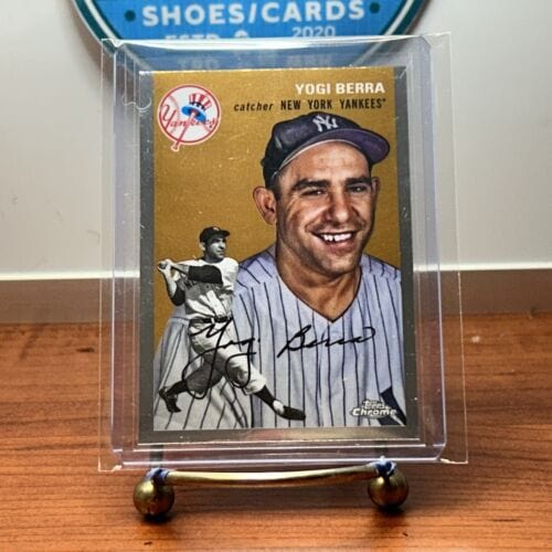 Cheap Sneaks Footwear/Sports Cards Baseball Card Yogi Berra 2023 Topps Chrome Platinum Anniversary New York Yankees Car