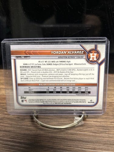 Cheap Sneaks Footwear/Sports Cards Baseball Card Yordan Alvarez 2022 Bowman Chrome Houston Astros Baseball Card #36