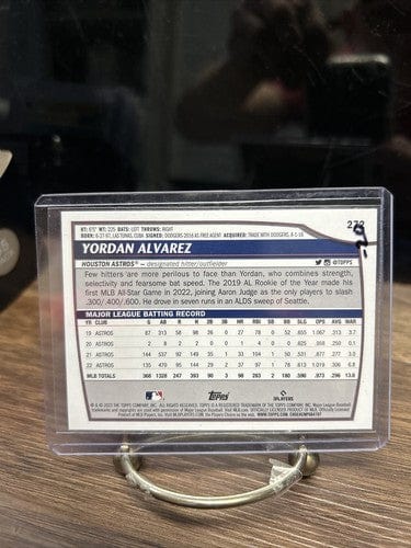 Cheap Sneaks Footwear/Sports Cards Baseball Card YORDAN ALVAREZ 2023 Topps Big League #272 Rare Blue Foil Houston Astro