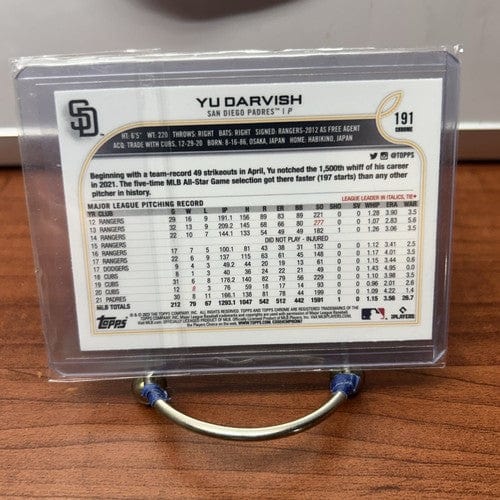Cheap Sneaks Footwear/Sports Cards Baseball Card Yu Darvish 2022 Topps Chrome Sepia Refractor #191 San Diego Padres