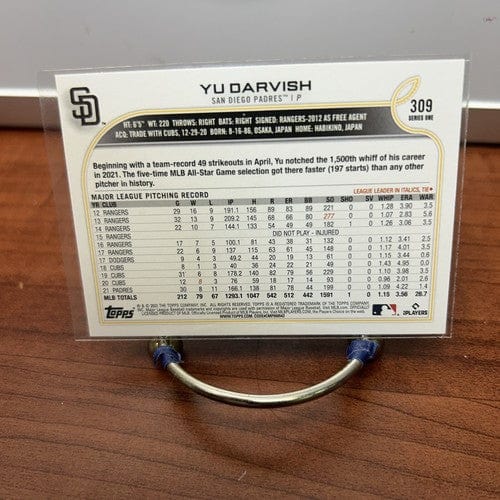 Cheap Sneaks Footwear/Sports Cards Baseball Card Yu Darvish 2022 Topps Series One Baseball Card  #309   San Diego Padre