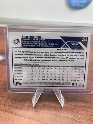 Cheap Sneaks Footwear/Sports Cards Baseball Card Yusei Kikuchi 2023 Topps #270 Toronto Blue Jays