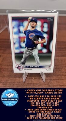 Cheap Sneaks Footwear/Sports Cards Baseball Card Zach Davies 2022 Topps #459 Chicago Cubs