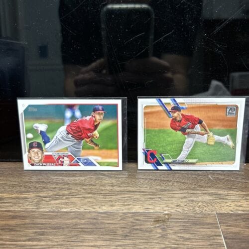 Cheap Sneaks Footwear/Sports Cards Baseball Card Zach Please Cleveland Gurdians Lot(2) 2021 &2022 Topps Series 2 #403,#