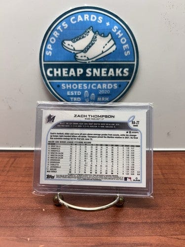 Cheap Sneaks Footwear/Sports Cards Baseball Card Zach Thompson 2022 Topps Chrome #RA-ZT Auto Rookie SP Marlins Have 2 B