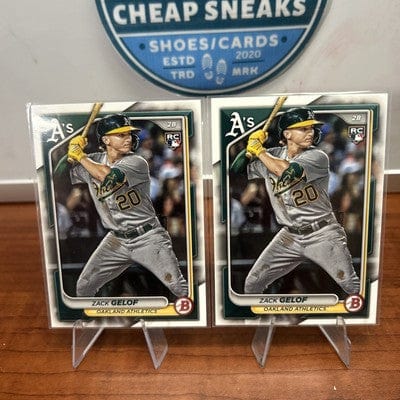Cheap Sneaks Footwear/Sports Cards Baseball Card ZACK GELOF 2024 Bowman RC Oakland Athletics Baseball Card #14