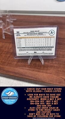 Cheap Sneaks Footwear/Sports Cards Baseball Card Zack Gelof RC 2024 Topps Chrome X-Fractors #282 Oakland Athletics