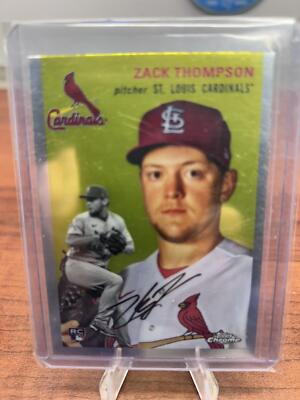 Cheap Sneaks Footwear/Sports Cards Baseball Card Zack Thompson 2023 Topps Chrome Platinum Anniversary #75 Cardinals