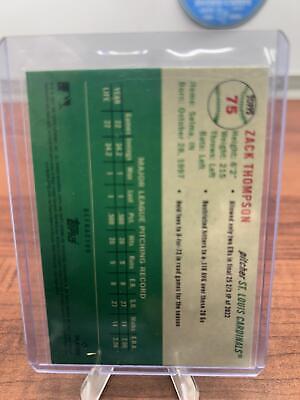 Cheap Sneaks Footwear/Sports Cards Baseball Card Zack Thompson 2023 Topps Chrome Platinum Anniversary #75 Refractor