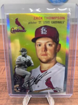 Cheap Sneaks Footwear/Sports Cards Baseball Card Zack Thompson 2023 Topps Chrome Platinum Anniversary #75 Refractor