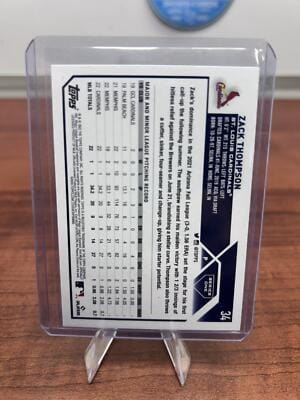 Cheap Sneaks Footwear/Sports Cards Baseball Card Zack Thompson 2023 Topps Series One RC #34