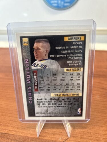 Cheap Sneaks Footwear/Sports Cards Basketball 1995-96 Topps Finest Chris Mullin (With Coating) #246 HOF