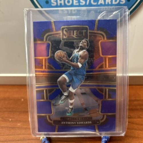 Cheap Sneaks Footwear/Sports Cards Basketball 2023-24 Select Basketball Anthony Edwards #37 Blue Concourse Timberwol