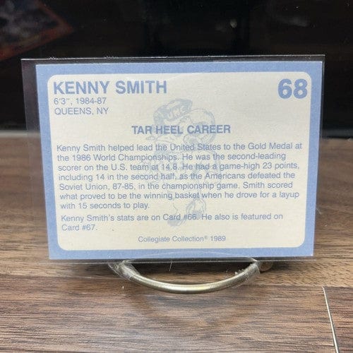 Cheap Sneaks Footwear/Sports Cards Basketball Card 1989-90 North Carolina Collegiate Collection Kenny Smith #68