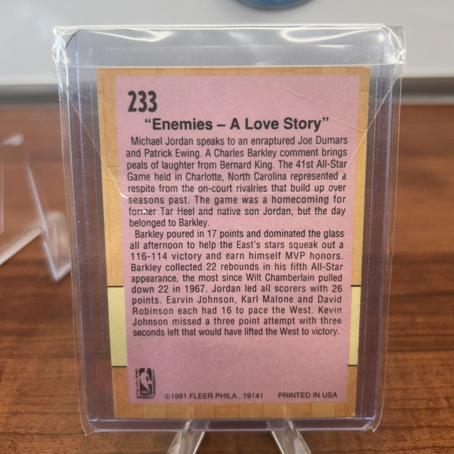 Cheap Sneaks Footwear/Sports Cards Basketball Card 1991 Fleer Michael Jordan All Star Game- #233 All Star Game