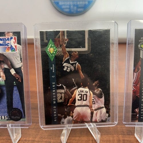 Cheap Sneaks Footwear/Sports Cards Basketball Card 1993-94 Skybox Premium NBA On NBC Alonzo Mourning #5 92 Classic Games