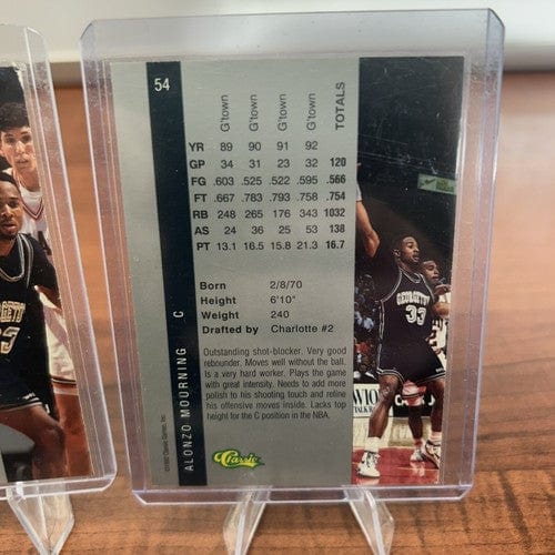 Cheap Sneaks Footwear/Sports Cards Basketball Card 1993-94 Skybox Premium NBA On NBC Alonzo Mourning #5 92 Classic Games