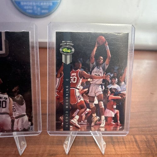 Cheap Sneaks Footwear/Sports Cards Basketball Card 1993-94 Skybox Premium NBA On NBC Alonzo Mourning #5 92 Classic Games