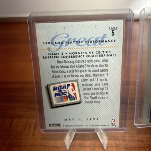 Cheap Sneaks Footwear/Sports Cards Basketball Card 1993-94 Skybox Premium NBA On NBC Alonzo Mourning #5 92 Classic Games