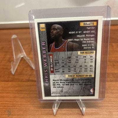Cheap Sneaks Footwear/Sports Cards Basketball Card 1995-96 Topps Finest - #144 Chris Webber