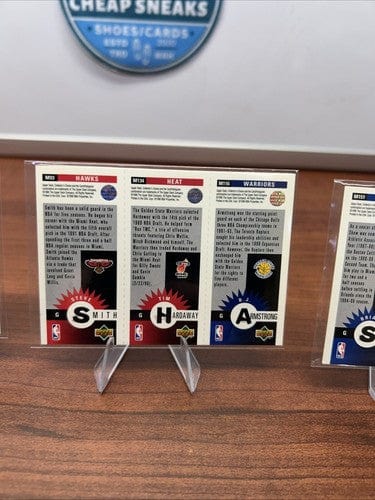 Cheap Sneaks Footwear/Sports Cards Basketball Card 1996 Upper Deck Collector Choice Minis 3 In One Card Lot 4 Lot Has 12