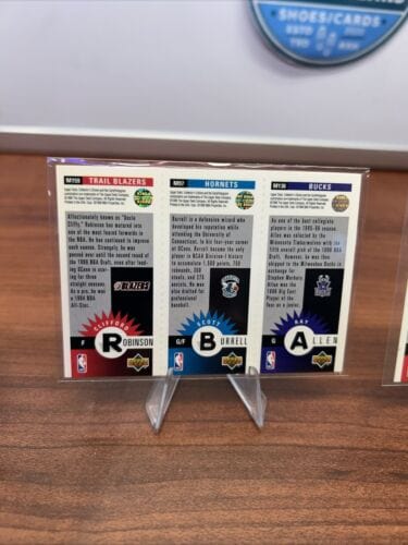 Cheap Sneaks Footwear/Sports Cards Basketball Card 1996 Upper Deck Collector Choice Minis 3 In One Card Lot 4 Lot Has 12