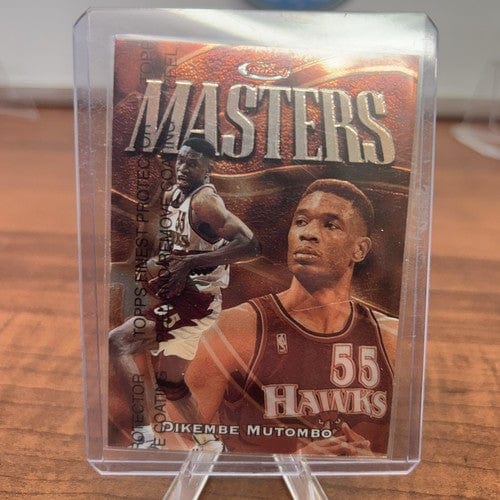 Cheap Sneaks Footwear/Sports Cards Basketball Card 1997-98 Topps Finest Dikembe Mutombo w/ Coating #244 M57 Masters Inser