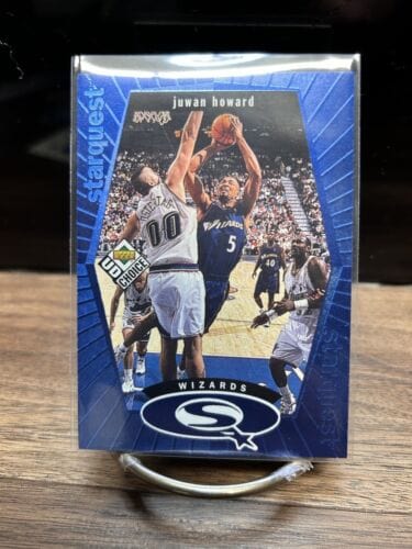 Cheap Sneaks Footwear/Sports Cards Basketball Card 1998-99 UD Choice StarQuest Blue #SQ29 Juwan Howard WIZARDS MICHIGAN