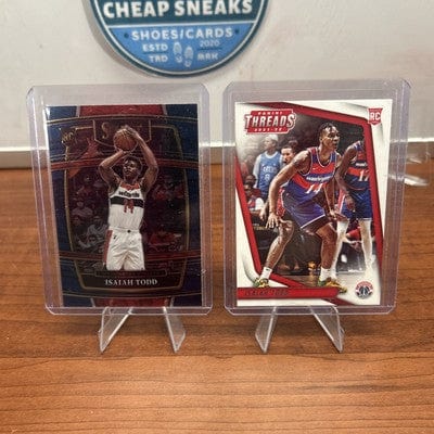 Cheap Sneaks Footwear/Sports Cards Basketball Card 2021-22 Panini Select #65 Isaiah Todd Rookie Blue retail Washington Wi