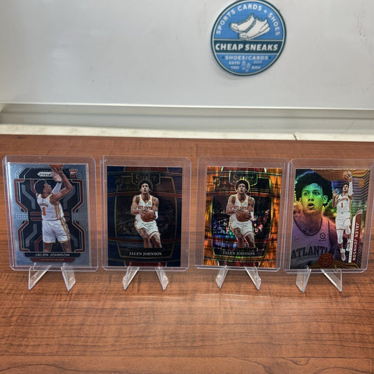 Cheap Sneaks Footwear/Sports Cards Basketball Card 2021-22 Panini Select Concourse Orange Shock Prizm #17 Jalen Johnson (