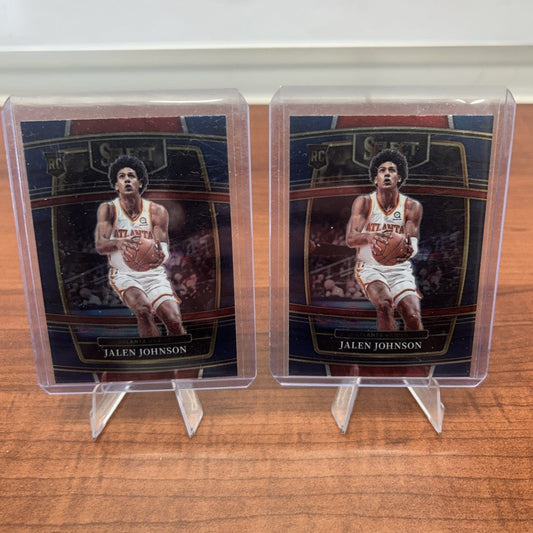 Cheap Sneaks Footwear/Sports Cards Basketball Card 2021-22 Panini Select Jalen Johnson Concourse RC #17 + Bonus Card
