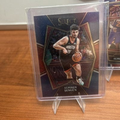 Cheap Sneaks Footwear/Sports Cards Basketball Card 2021-22 Select Alperen Sengun Blue Premier Level Rookie RC #114 Rocket