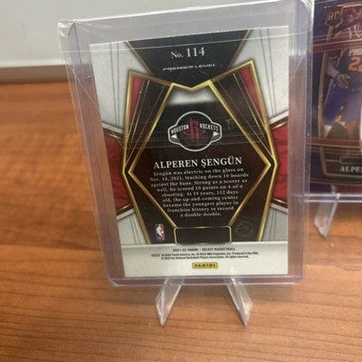 Cheap Sneaks Footwear/Sports Cards Basketball Card 2021-22 Select Alperen Sengun Blue Premier Level Rookie RC #114 Rocket