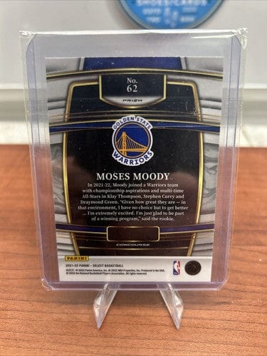 Cheap Sneaks Footwear/Sports Cards Basketball Card 2021-22 Select Moses Moody Concourse Rookie RC #62 Warriors