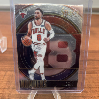 Cheap Sneaks Footwear/Sports Cards Basketball Card 2021-22 Select Numbers Insert Chicago Bulls Zach Lavine #39