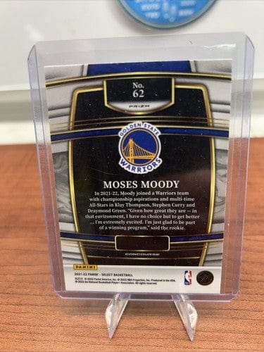 Cheap Sneaks Footwear/Sports Cards Basketball Card 2022-23 Select Blue Shimmer Moses Moody RC Golden State Warriors #62 R