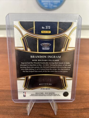 Cheap Sneaks Footwear/Sports Cards Basketball Card 2023-24 Panin Select - Brandon Ingram #373 Purple Ice Mezzanine #d/175