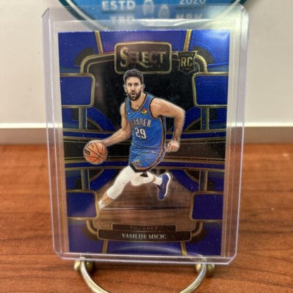 Cheap Sneaks Footwear/Sports Cards Basketball Card 2023-24 Panini Select #92 Vasilije Micic RC Blue Concourse Oklahoma Ci