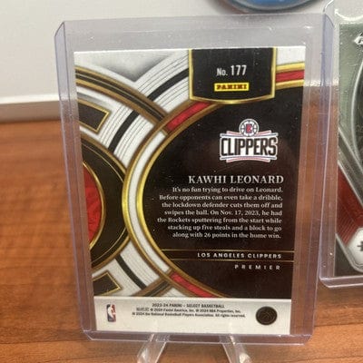 Cheap Sneaks Footwear/Sports Cards Basketball Card 2023-24 Panini Select - Premier Level Blue #177 Kawhi Leonard Clippers