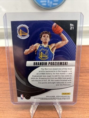 Cheap Sneaks Footwear/Sports Cards Basketball Card 2023-24 Revolution Basketball Vortex Brandin Podziemski #21 Warriors R