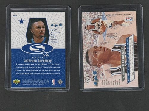 Cheap Sneaks Footwear/Sports Cards Basketball Card Anfernee Hardaway RC Lot 1993/94 Fleer Ultra #305+98 Upper Deck Starqu