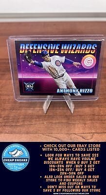 Cheap Sneaks Footwear/Sports Cards Basketball Card Anthony Rizzo 2021 Topps Big League Defensive Wizards #DW-9 Chicago Cu