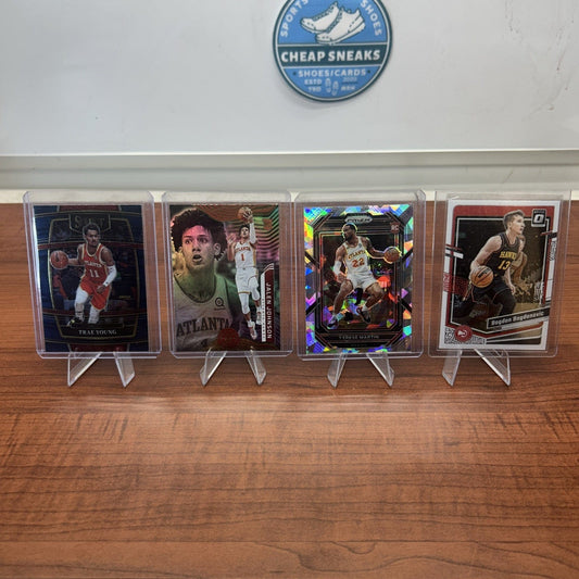 Cheap Sneaks Footwear/Sports Cards Basketball Card Atlanta Hawks Lot 2021 Panini Iillisuions Jalen Johnson RC, Martin pri