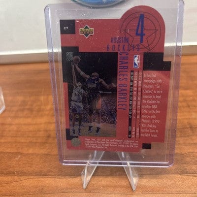 Cheap Sneaks Footwear/Sports Cards Basketball Card Charles Barkley 1996-97 Upper Deck UD3 Star Focus Die-Cut #27 Rockets